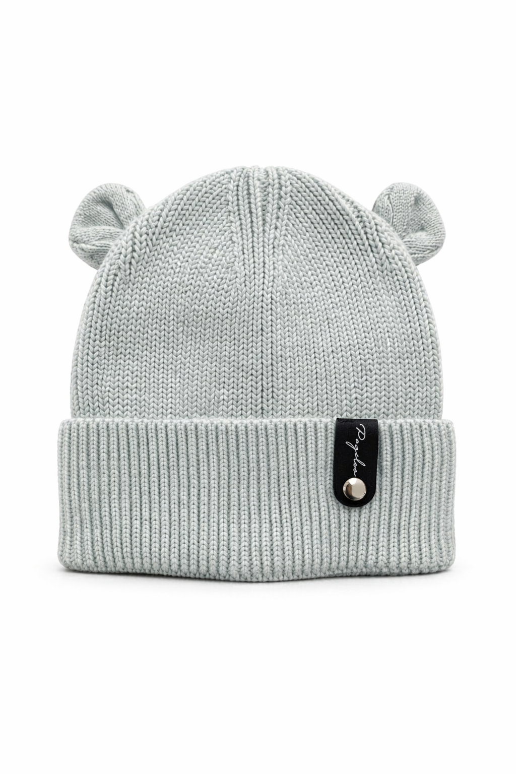 Beanie mit Öhrchen hellblau