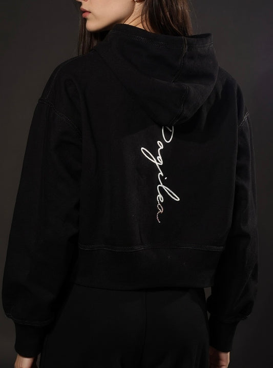 Pagilea Signature Strass Oversized-Hoodie